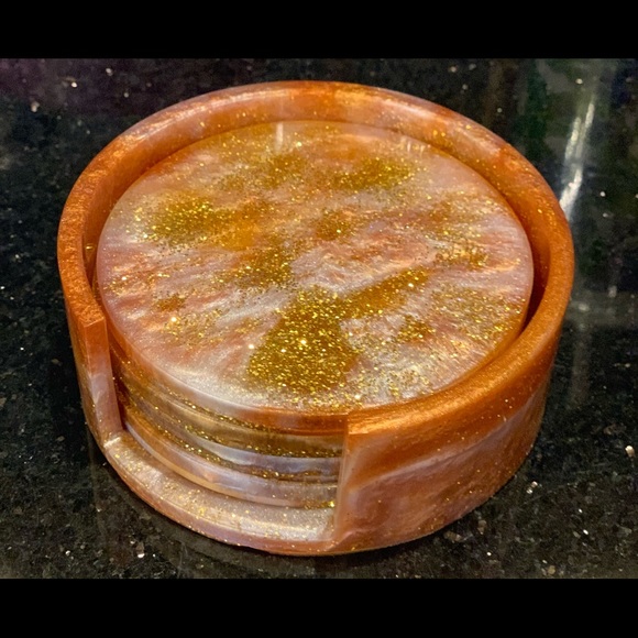 Resin Coaster Set - Picture 2 of 3